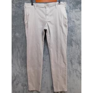 ALBERTO Pants Mens 36x32 Beige Slim Chino Stretch T400 Luxury ROB Tapered Leg